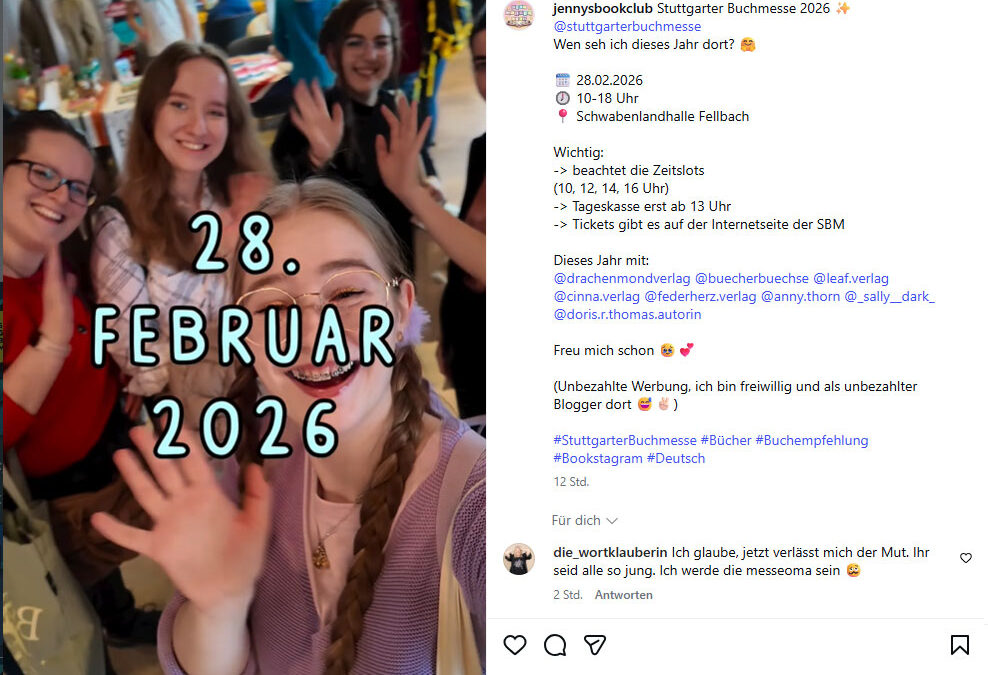 Noch 25 Tage – Grüße von der Messe-Oma